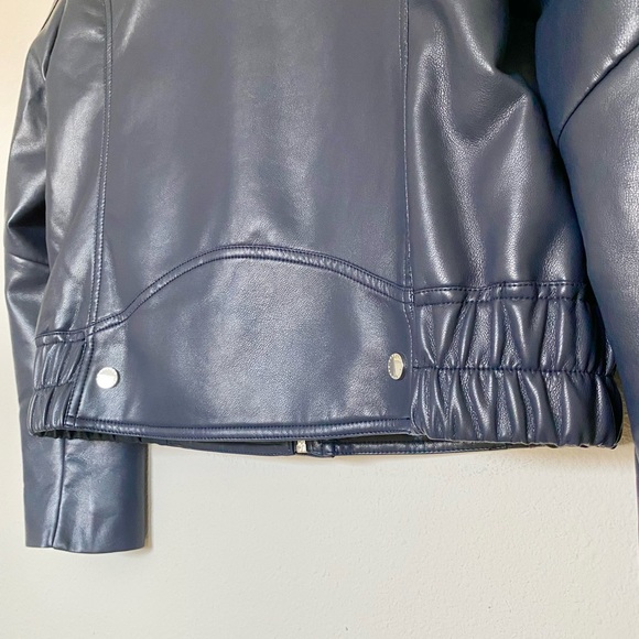 NWT French Connection Faux Leather Jacket Size M - Picture 15 of 17